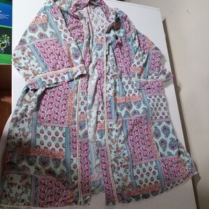 Floral Patchwork Women's Coat